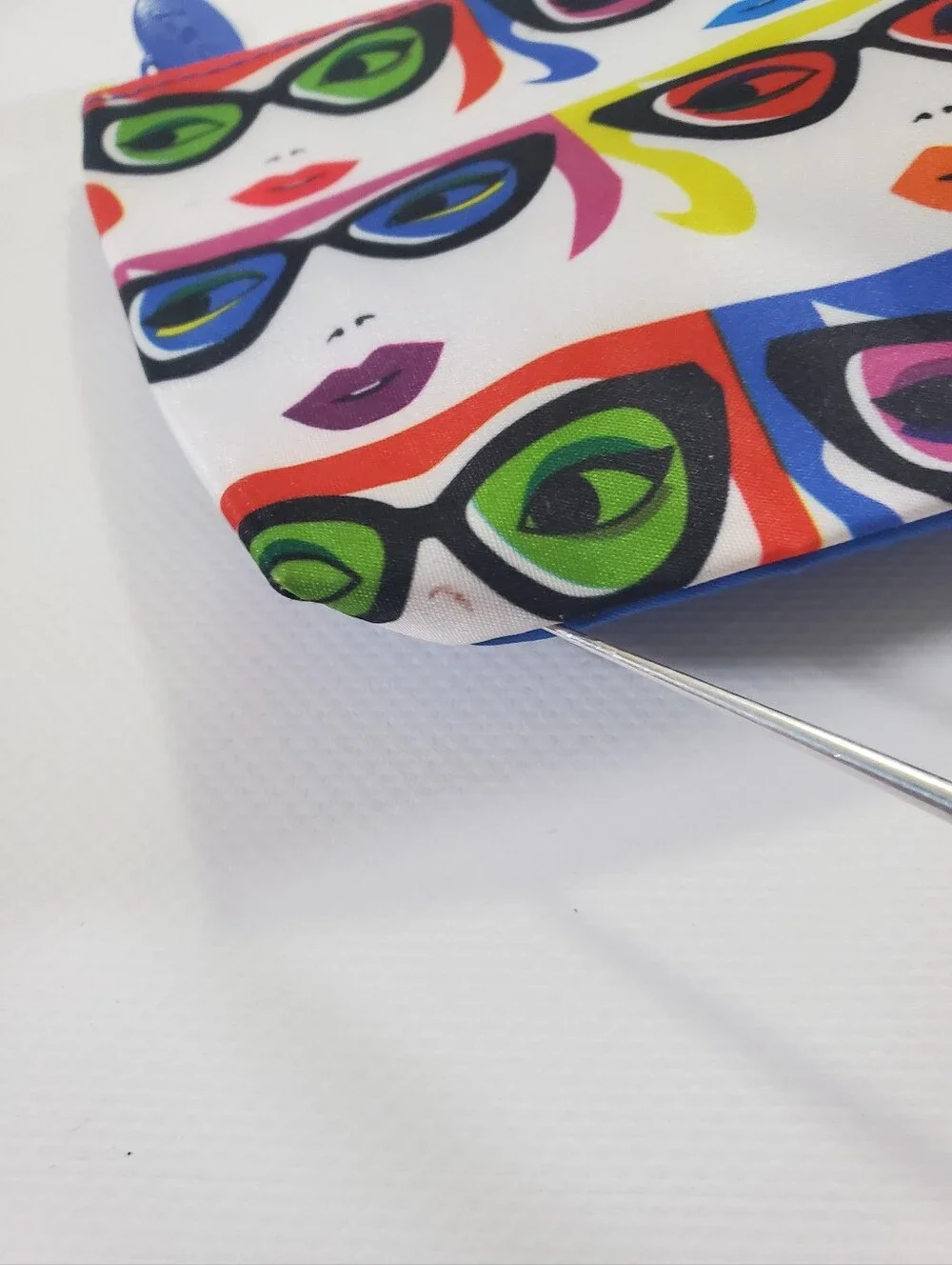 🟢 IPSY Bags Set of 5 Assorted Cosmetic Bags Tropical Glamazon Denim Sunglass
